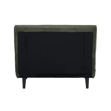 Invicta SMART MULTIFUNCTION Fotel rozkładany zielony sztruks 100 x 91 x 82cm / 47143