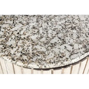 Invicta Komoda ADLON mango szare marmurowy biały blat 170cm / 47694