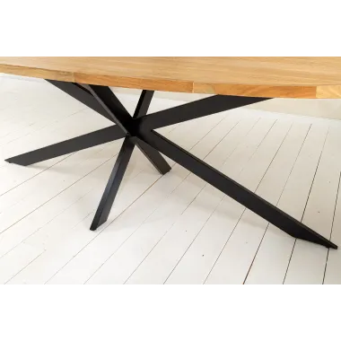 Invicta GALAXIE Oval Stół do jadalni mango naturalny brąz 240 x 76 x 99cm / 45759