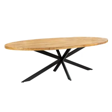 Invicta GALAXIE Oval Stół do jadalni mango naturalny brąz 240 x 76 x 99cm / 45759