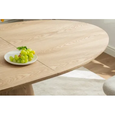 Invicta Stół UNIQUE owalny rozkładany optyka dębu 160 - 200cm / 47657