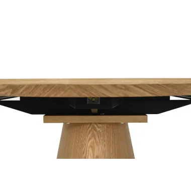 Invicta Stół UNIQUE owalny rozkładany optyka dębu 160 - 200cm / 47657