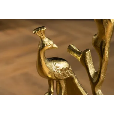 Invicta WILDLIFE PEACOCK Stolik kawowy antyczne złoto 45cm / 44829