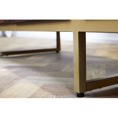 Invicta Komoda GATSBY czarne mango 160 x 75 x 40cm / 46432