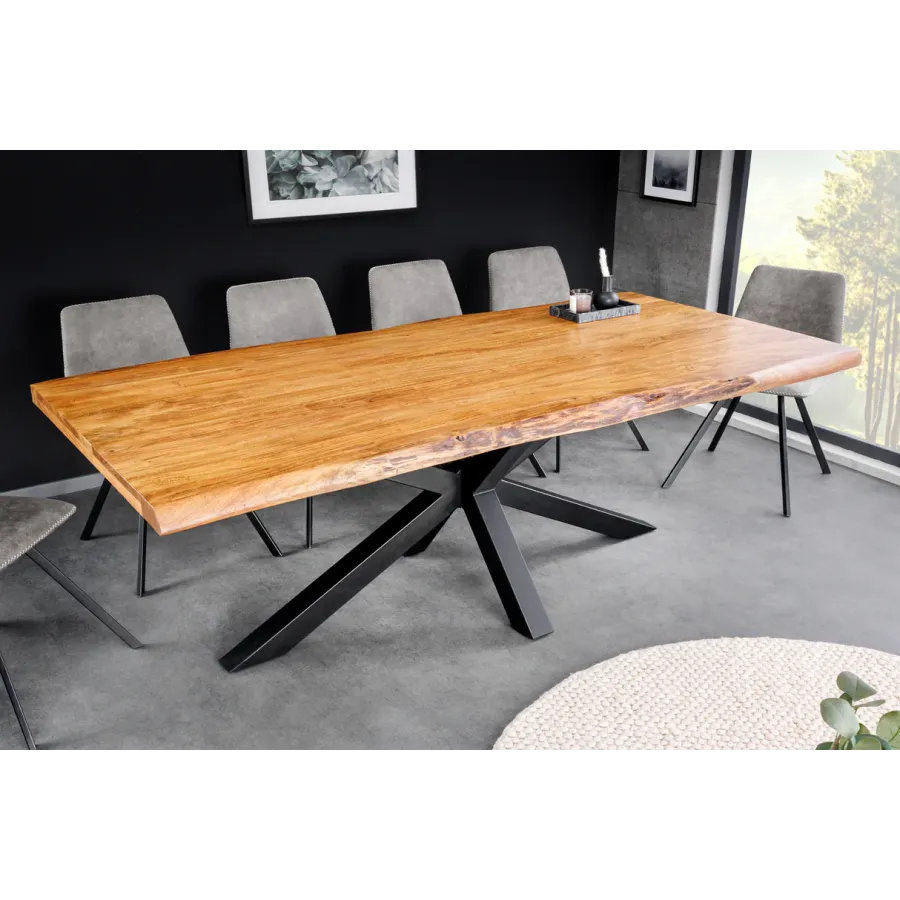 Invicta Stół do jadalni MAMMUT akacja 200cm / 43785