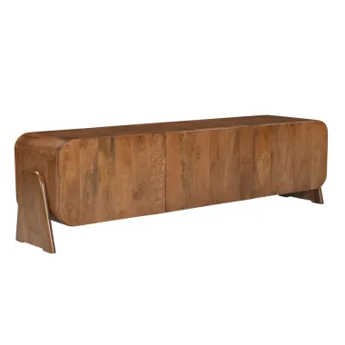 Invicta Szafka RTV BRASIL naturalnie brązowe mango 160 x 45 x 38cm / 45789