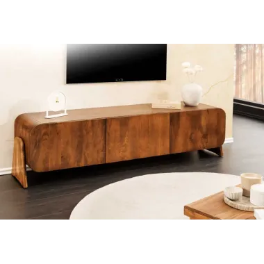 Invicta Szafka RTV BRASIL naturalnie brązowe mango 160 x 45 x 38cm / 45789