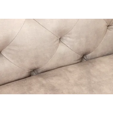 Invicta Fotel MODERN BAROCK szampański aksamit 120 x 70 x 100cm / 45985