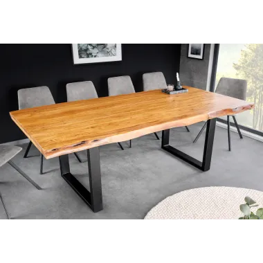 Invicta Stół do jadalni MAMMUT Wild akacja 50mm 200 x 76 x 100cm / 43789