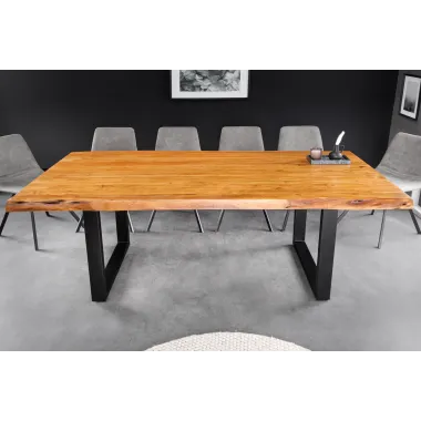 Invicta Stół do jadalni MAMMUT Wild akacja 50mm 200 x 76 x 100cm / 43789