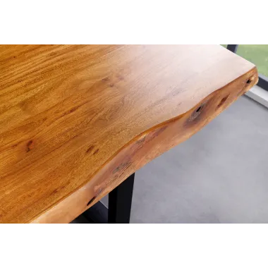 Invicta Stół do jadalni MAMMUT Wild akacja 50mm 200 x 76 x 100cm / 43789