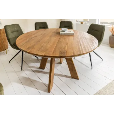 Invicta Stół do jadalni ART WOOD lite drewno mango Ø 140cm / 45758