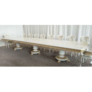 Włoski Stół do jadalni LUXURY CLASSICA rozkładany 500 x 130 x 78cm / 1267