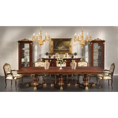 Włoski Stół do jadalni LUXURY CLASSICA WALNUT fix 350 x 130 x 78cm / 1264