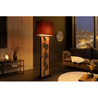 Invicta Lampa podłogowa DESIGNED BY NATURE z drewna dzeszczowego 165cm / 46936