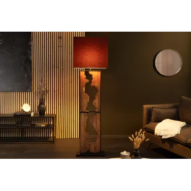 Invicta Lampa podłogowa DESIGNED BY NATURE z drewna dzeszczowego 165cm / 46936