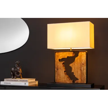 Invicta Lampa podłogowa DESIGNED BY NATURE z drewna dzeszczowego 60cm / 46937