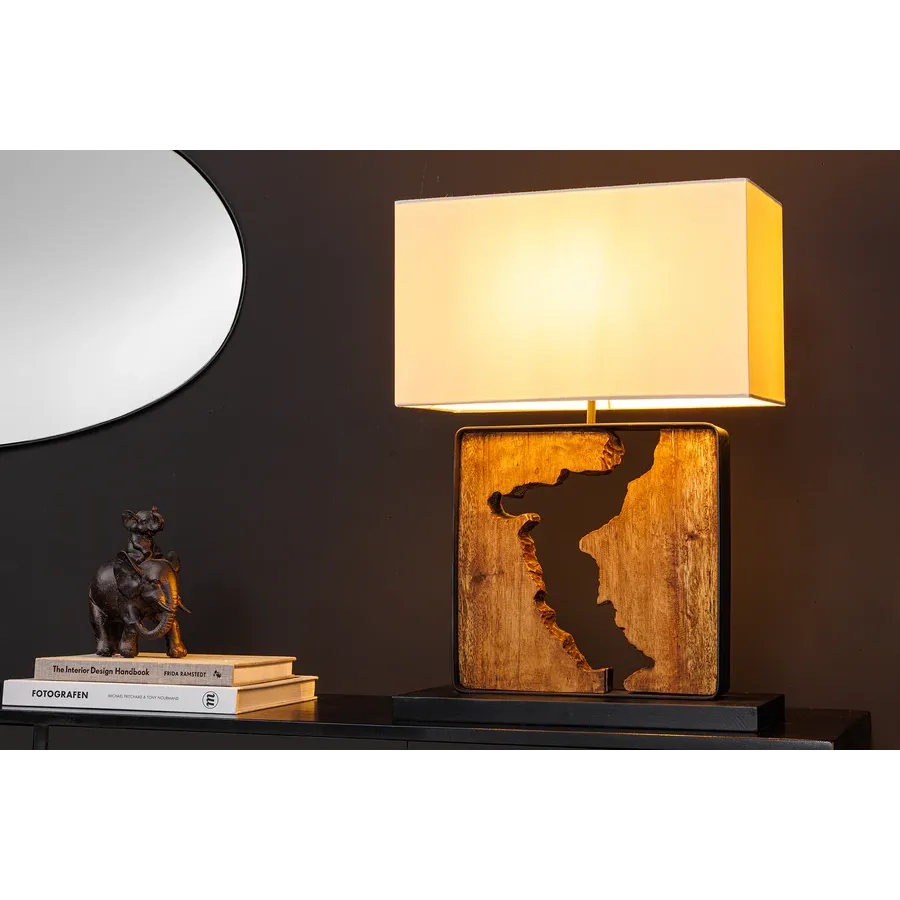 Invicta Lampa podłogowa DESIGNED BY NATURE z drewna dzeszczowego 60cm / 46937