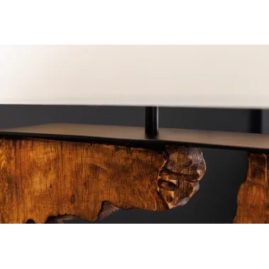 Invicta Lampa podłogowa DESIGNED BY NATURE z drewna dzeszczowego 60cm / 46937