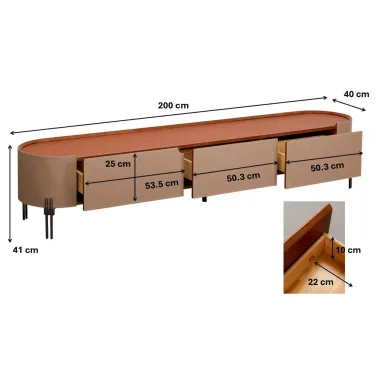 Kare Szafka RTV TANGO 200 x 41x 40cm / 70160