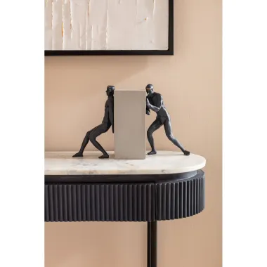 Kare Konsola GLENN GATSBY szare mango 100 x 80 x 32 cm / 84888