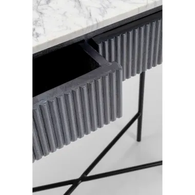 Kare Konsola GLENN GATSBY szare mango 100 x 80 x 32 cm / 84888