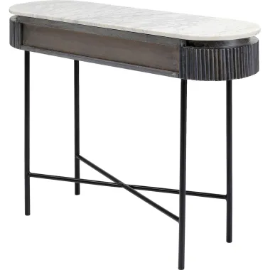 Kare Konsola GLENN GATSBY szare mango 100 x 80 x 32 cm / 84888