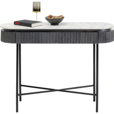 Kare Konsola GLENN GATSBY szare mango 100 x 80 x 32 cm / 84888