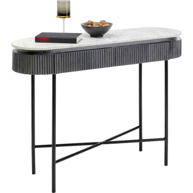 Kare Konsola GLENN GATSBY szare mango 100 x 80 x 32 cm / 84888