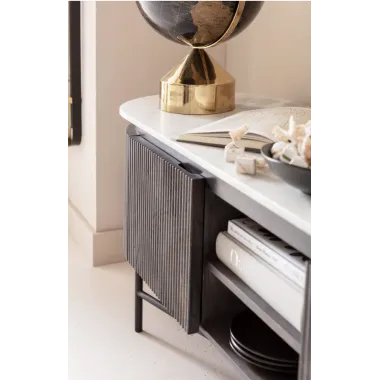 Kare Szafka RTV GLENN GATSBY szare mango 150 x 54 x 40cm / 84890