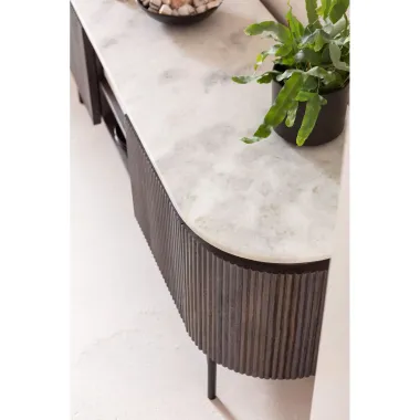 Kare Szafka RTV GLENN GATSBY szare mango 150 x 54 x 40cm / 84890