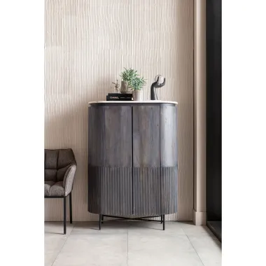 Kare Komoda GLENN GATSBY szare mango 100 x 138 x 45cm / 84891