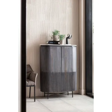 Kare Komoda GLENN GATSBY szare mango 100 x 138 x 45cm / 84891