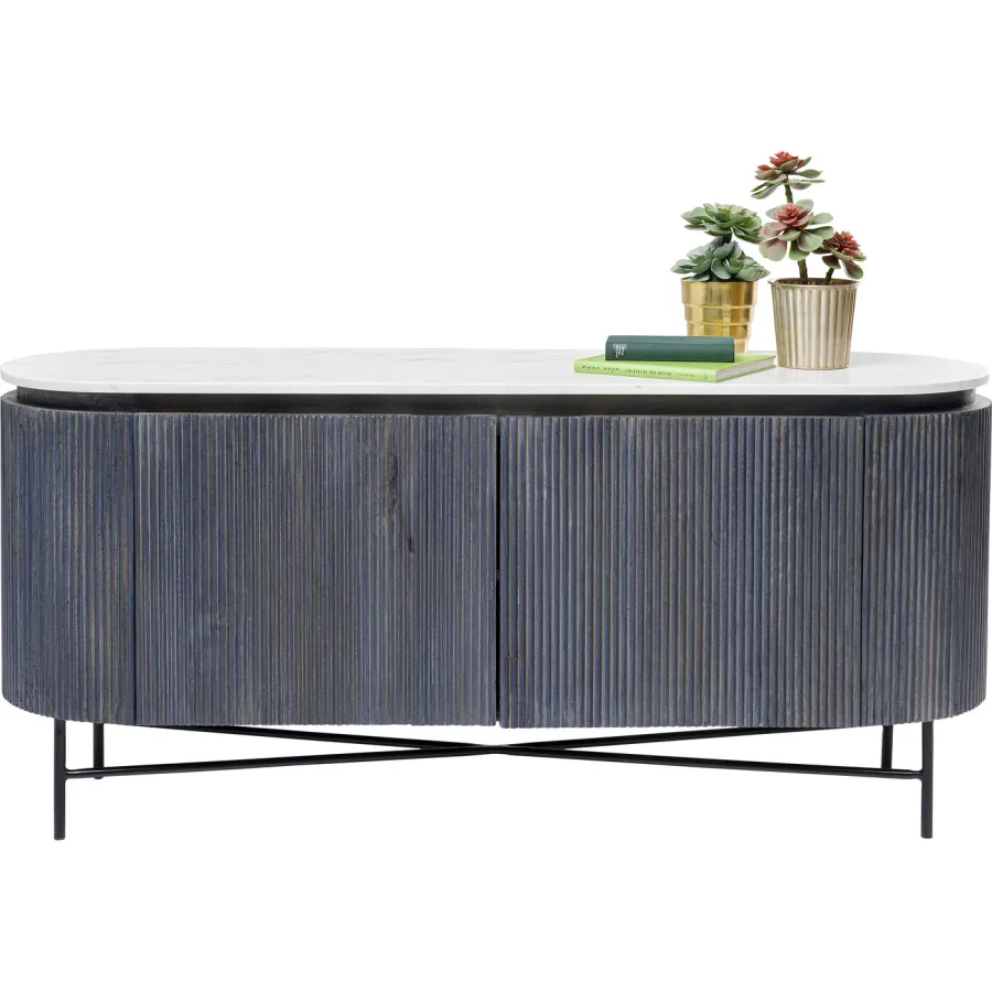 Kare Komoda GLENN GATSBY szare mango 160 x 75 x 45cm / 84889