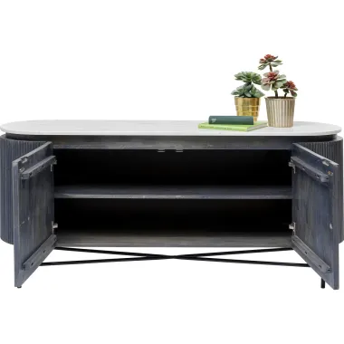 Kare Komoda GLENN GATSBY szare mango 160 x 75 x 45cm / 84889