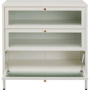 Kare Komoda NAXOS AMSTERDAM 3 szuflady biała 80 x 85 x 35cm / 70041