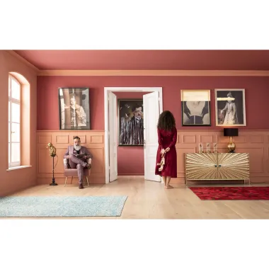 Kare Komoda ILLUMINO mango złote 160 x 81 x 40cm / 84704