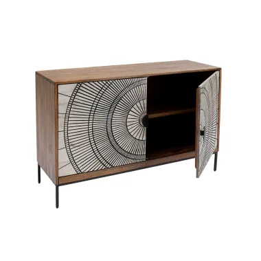 Kare Komoda EYE OF TIGER HERITAGE Mango 115 x 78 X 40cm / 84973