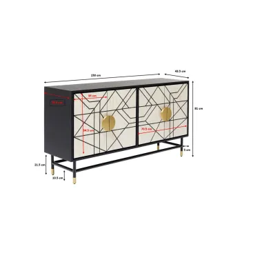 Kare Komoda CREDENZA 150 x 80 x 40cm / 85387