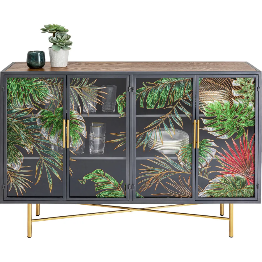 Kare Komoda JUNGLE multikolor 135 x 95 x 38cm / 86300