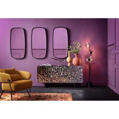 Kare Komoda CALDERA Silver 4 drzwiowa fornir 160 X 78 X 45cm / 80122