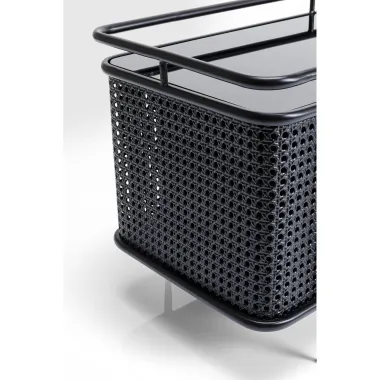 Kare Szafka RTV FENCE 2 drzwiowa Czarna 160 x 48 x 40 cm / 86479