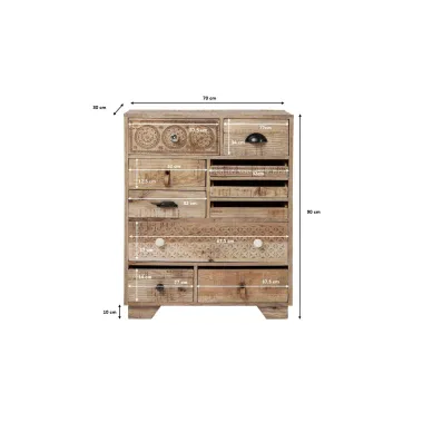 Kare Komoda PURO naturalna 70 x 90 x 30 cm / 81342