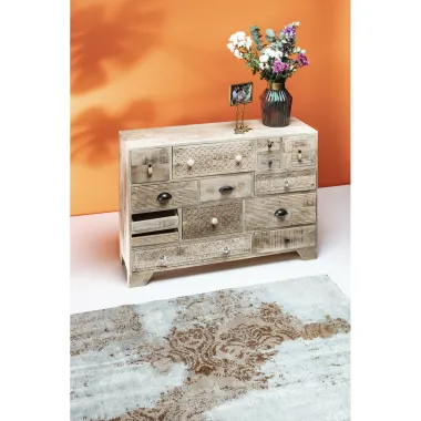 Kare Komoda PURO naturalne mango 115 x 80 x 35cm / 81335