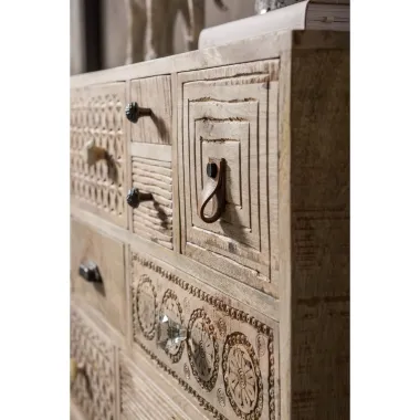 Kare Komoda PURO naturalne mango 115 x 80 x 35cm / 81335