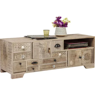 Kare Szafka RTV PURO naturalne mango 125 x 45 x 40cm / 81336