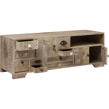 Kare Szafka RTV PURO naturalne mango 125 x 45 x 40cm / 81336