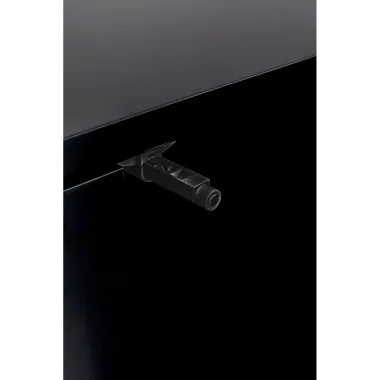 Kare Komoda CRACKED 4 drzwiowa czarno-złota 165 x 80 x 46 cm / 86436