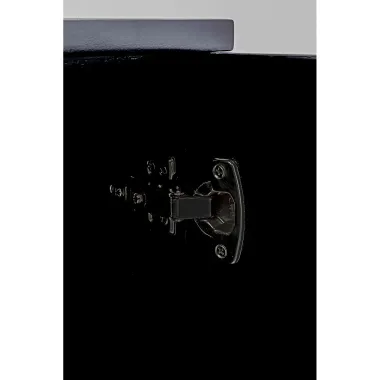 Kare Komoda CRACKED 4 drzwiowa czarno-złota 165 x 80 x 46 cm / 86436