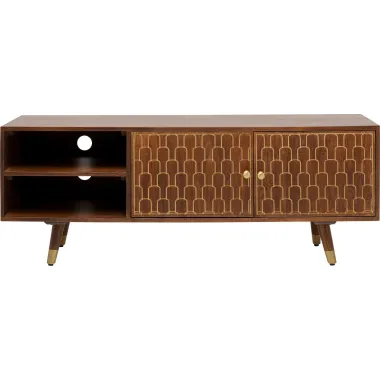 Kare Szafka RTV MUSKAT Brązowa 140 x 50 x 35cm / 83365